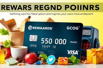 A person shopping and using a credit card to earn rewards points for everyday purchases.