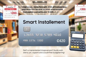 A visual representation of credit card smart installment options for managing large purchases.