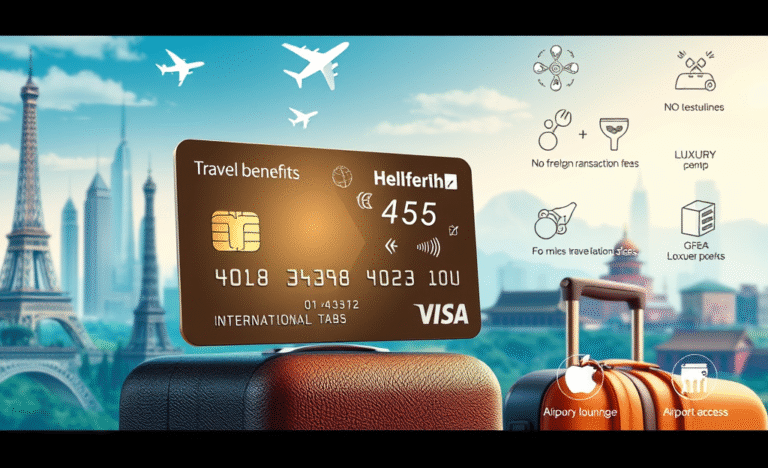 A travel rewards credit card offering points and miles for international trips.