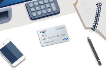 A credit card laid on a desk representing simplicity and efficiency in finance.