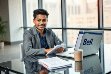 A professional preparing for Bell Canada's selection process.
