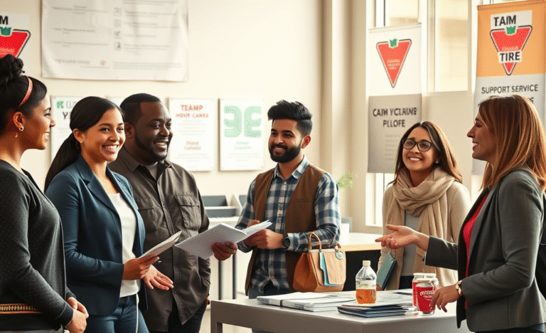 Image representing diverse candidates in a job setting at Canadian Tire.