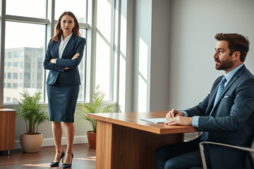 A well-dressed individual preparing for a job interview, showcasing professional interview attire.